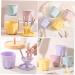 Housoutil 2 Sets Pp Washing Bowl Silicone Makeup Mat Silicone Brush Cleaning Pad Brush Cleaner Kit Makeup Tool Cleaner Beauty Brush Scrubber Bowl Beauty Tools Silica Gel Portable Washer 8.5x8CM As Shown - Buy Online on GoSupps.com