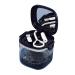Dnom dose prosthesis can with brushes and aligner removal tools prosthesis cup box bathing prostheses container with basket prostheses holder brushing holder for travel cleaning sapphire blue