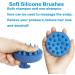 Hair Shampoo Brush & Scalp Massager - Soft Silicone Bristles for Scalp Health & Hair Growth (Blue) - Ideal for Wet & Dry Use - International Shipping Available - Buy Online on GoSupps.com