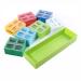 GARASANI One Box per Day 4 Compartment a Box 7 Boxes in Total can Help You Store Your Pills for 1 Week and Keep Your Medication in Order (Morning Noon PM Evening Bedtime)