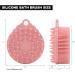 2 PCS Silicone Body Scrubber | Exfoliating Brush for Shower | Bath & Shampoo Brush | Scalp Massager | Easy to Clean | Hangable | Pink & Black - Buy Online on GoSupps.com