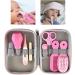 Nirelief Baby Grooming Kit - Newborn Care Set with Thermometer & Storage Case - Pink 8pcs - Buy Online on GoSupps.com