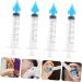 Healifty Ear Wax Remover Syringe - 4pcs Assorted Color Ear Cleaner Tool - Buy Online on GoSupps.com