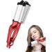 Wave Hair Iron Waver Curling Iron Temperature Adjustable Wavy Hair Curler Hair Crimper For Women For All Hair Types Red European Regulations - Buy Online on GoSupps.com