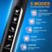 FamiHealth Rechargeable Electric Sonic Toothbrush for Adults - 5 Modes, 10 Heads, Black - Buy Online on GoSupps.com