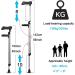 Adult Underarm Crutches Lightweight Adjustable Walking Cane Applicable Height 4' 5'' 6' Comfortable Underarm Pads Ergonomic Grip - Buy Online on GoSupps.com