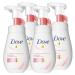 Dove 4 x Dove Moisturizing and Brightening Facial Cleansing Mousse for Dull and Lackluster Skin - 4 x 160ml Bottles