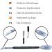AFTREN Professional Stainless Steel Cuticle Pusher Dual Tool UV Gel Polish Soak Off Remover Double Ended Nail Cleaner Scraper (Black) - Buy Online on GoSupps.com