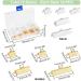 PandaHall 100Pcs Mixed Color Ribbon Clamp End Crimps Set for Jewelry Making - Assorted Sizes 8-25mm, 2 Colors - Buy Online on GoSupps.com