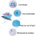 LANGZHEN Beach Sun Protection Hat for Baby Girls | Adjustable Toddler Kids Hat with Wide Brim & Chin Strap | Blue Shark Design | 4-6 Years - Buy Online on GoSupps.com