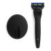 Bolin Webb X1 Razor and Stand in Matte Black Fitted with 5 Blade Cartridge for the Closest Smoothest Shave Luxury Gift Set For Men