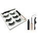 MRS GWEN 3D Magnetic Faux Mink Eyelashes Set with Black Eyeliner & Applicator Tool - Natural & Dramatic Reusable Fake Lashes - No Glue - Shop Internationally - Buy Online on GoSupps.com