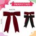 Acwoo Satin-Haired Hair Clips with Loop | 90s Bowknot French Band Hairpins for Parties & Christmas - Buy Online on GoSupps.com