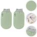 Exfoliating Bath Scrubs - 2pcs Green Scrub Gloves for Men & Women | Dead Skin Remover & Massage Shower Accessories | International Shipping - Buy Online on GoSupps.com