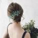 ISLHJDD Bridal Diamante Emerald Green Green Hair Accessories Bridesmaid Hair Accessories Wedding Hair Accessories Vine Crystals Hair Ornament Hair Vines Decorative Hair Accessories for Brides Girls - Buy Online on GoSupps.com
