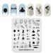 KADS Nail Art Stamping plate Nail Template Nail Art Design Tool Nail DIY Design Image Plate (GE012)