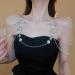 Wiwpar Silver Rhinestone Tassel Snowflake Flower Body Chain | Layered Bikini Harness & Wedding Party Accessories for Women - Buy Online on GoSupps.com