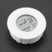 ViaGasaFamido Mini Hygrometer Thermometer Mini Digital LCD Thermometer Hygrometer Round Shape Temperature Humidity Meter for Reptile(White) - Buy Online on GoSupps.com