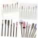 Housoutil Nail Set Manicure Tools Cuticle Drill Bit Drill Bits for Nails Acrylics Nail Kit Water Dipper Pedicure Kit Nail Polishing Nail Drill Bits Metal Accessories 6X4.8X1.8CM Assorted Color - Buy Online on GoSupps.com