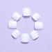 Handcess Square Glossy White False Toe Nails - 24 PCS Full Cover Artificial Stick-On Nail Tips for Women & Girls - Buy Online on GoSupps.com