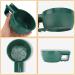 JE COMPRIS Green Ceramic Shaving Bowl - Plastic Storage Shell for Shaving Foam & Soap - Deep Water Tank with Handle - Buy Online on GoSupps.com