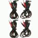 Lead Wires DC 2.35mm Plug 2.0mm Replacement Electrode Lead Wires (4 Pieces)