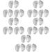 Mobestech 15 Pairs Forefoot Slipper Pad Shoe Filler Forefoot Cushions Sandal Cushions Foot Protection Insoles Toe Protectors for Sandals Transparent Heels Toe Pads Gel Toe Cap Soft