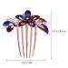Chinese Wedding Crystal Hair Comb - Rhinestone Bridal Hair Accessories for Women - Colorful Bride Hair Clip - Buy Online on GoSupps.com