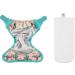 Close Pop-in Premium Bamboo Newborn Cloth Nappy - Absorbent Reusable with Ferret Print - Secure Aplix Fastener - Buy Online on GoSupps.com