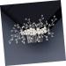 DOITOOL Hair Pin Crystal Hair Comb Leaf Hair Comb Crystal Side Comb Pearl Hair Accessories Bridal Headpiece Bridal Headdress Wedding Side Comb Bridal Hair Accessory Bride Manual Issue Card - Buy Online on GoSupps.com
