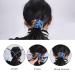 Spiral Hair Ties Set - No Damage, Bendable Design for Dreadlocks, Long Ponytails - 2pcs with Bag (Blue Yellow) - Buy Online on GoSupps.com