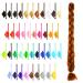 Mybraids 1-colored premium braid hair 2m long for Rasta braids Dreads crochet twist box braids cornrows art hair extensions braiding hairstyles (7-on roe brown)