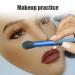 Silicone Makeup Practice Face Board for Beginners - Reusable Eyebrow Eyeliner & Foundation Training - White Skin Model - Buy Online on GoSupps.com