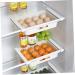 GLEAVI 4 Pcs Refrigerator Storage Box White Eiffel Tower Decor Fridge Fruit Storage Holder Pull-out Crisper - Buy Online on GoSupps.com