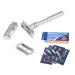 Adjustable Safety Shaving Razor - Double Edge Classic for Mild to Aggressive Shaves | Perfect for All Hair Types - Buy Online on GoSupps.com
