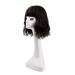 REECHO 12 Inch Synthetic Hair Topper with Bangs - Deep Brown Wavy Hair Extension for Women - Buy Online on GoSupps.com