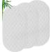 Nicoone Waterproof Changing Mat Liners Quilted 3PCS Bamboo Terry Surface Diaper Changing Pad Liner Washable Reusable Diaper Changing Liners for Home Outdoor Travel White - Oval