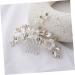 MAGICLULU Floral Hair Side Comb Decorative Hair Comb Rhinestone Flower Hair Comb Flower Rhinestone Flower Hair Side Comb Bridal Hair Clip White Crystal Accessories The Flowers Miss - Buy Online on GoSupps.com
