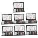 Healvian 7 Sets Eyebrow Powder Set Brow Makeup Eye Shadow Make up Palettes Eyebrow Kit Eyebrow Brush Lit Abs
