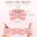 QEYMN Spa Headband 3 Pack for Women - Soft Microfiber Coral Fleece Face Wash Headband - Facial Makeup & Skincare Headbands in White, Light Orange, and Dark Grey - Buy Online on GoSupps.com