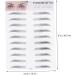 Beavorty Artificial Eyebrow 6 pcs 3d s cosmetology kit Brow Shaper Makeup Eyebrow Transfer template 1 count (Pack of 1) Blackx3pcs - Buy Online on GoSupps.com