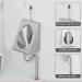 304 Stainless Steel urinals Induction Wall-Mounted Drainage Public Toilet urinals Square Wall-Mounted Men's urinals Bathroom Accessories for Homes Hotels Schools - Buy Online on GoSupps.com