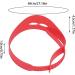 Neckline Shaving Template Hair Trimming Guide Silicone Curved Haircut Band for Haircutting Creating Clean Straight Neck Hairline Fade and Taper Guide for Hair Clippers Red - Buy Online on GoSupps.com