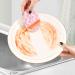 3-Pack Cleaning Kitchen Sponges Oval Pink Stripes Kitchen Cellulose Dishwashing Wood Pulp Cotton - Buy Online on GoSupps.com