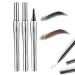 Cooklesa Eyebrow Two-Pronged Eyebrow Pencil Natural Waterproof Eyebrow Pen With Microfine Tip 2024 Upgraded Natural Brows Eyebrow Pen 3D Waterproof Microblading Eyebrow Pen (2pcs B)