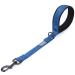 Vivaglory dog leash short short traffic leash for dogs short training lines for medium -sized and large dogs 46 cm length 2.5 cm wide blue 46 cm blue