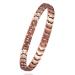 Copper Anklet Bracelet for Women 99% Pure Copper Adjustable Double Row Magnets Anklet Copper Jewelry Gift (0001W)