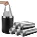 4 Trash Bags 100 Counts Handle Garbage Bags Trash Can liners Bathroom Bedroom Office Car Home Waste Bin Plastic Trash Can Liners