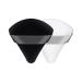 QLines Powder Puff 2 Pcs - Triangle Powder Puffs - Soft & Resuable Foundation Makeup Sponge with Silky Ribbon - Perfect for Pressed and Loose Powder Dry & Wet Makeup Black White