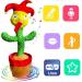 Dancing Cactus Toy - Interactive Plush Singing Cactus Repeats & Dances - USB Rechargeable - Fun Christmas Decor Piece - Buy Online on GoSupps.com